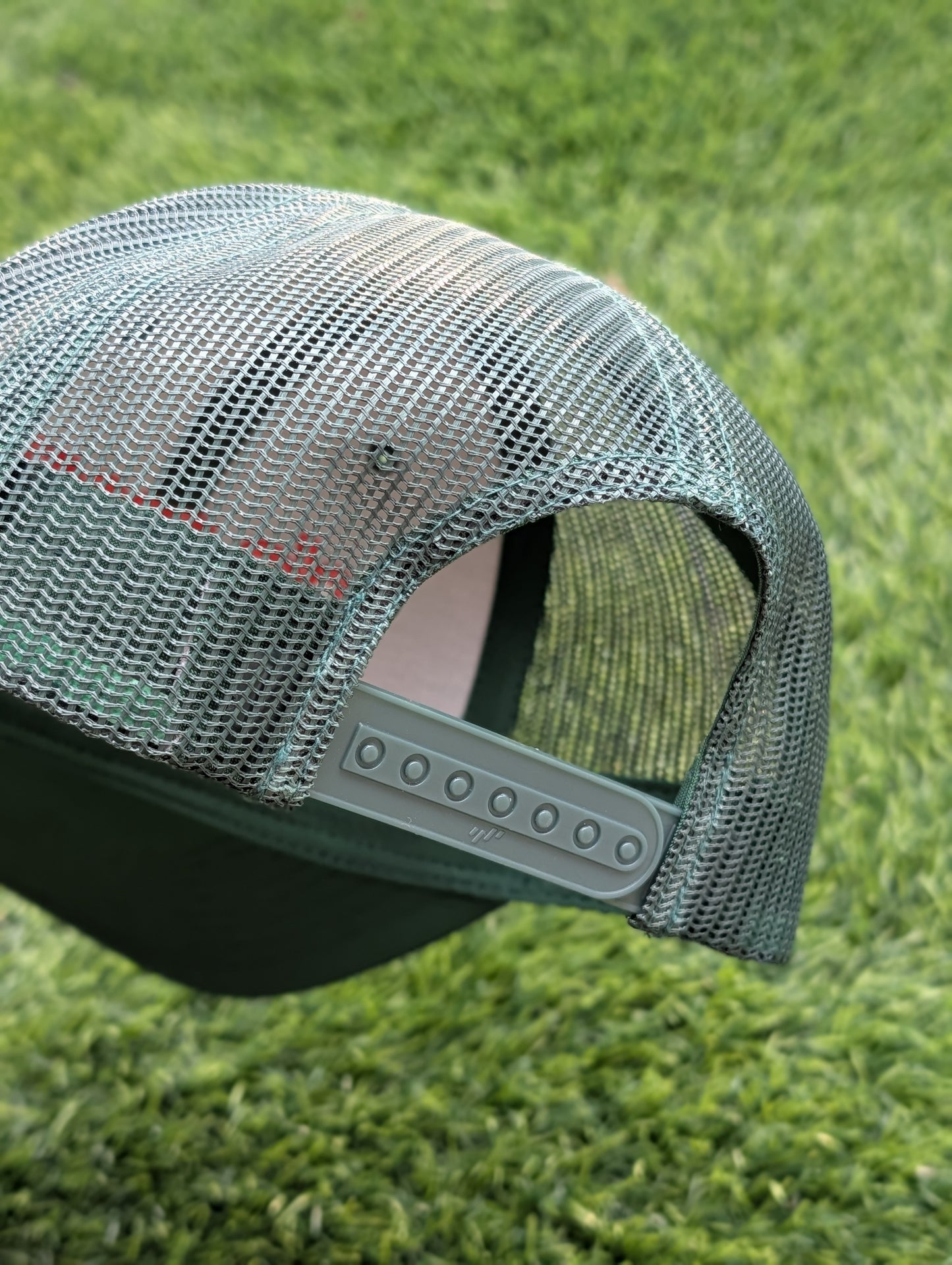 "Do More Say Less" Retro Trucker Hat (Forest Green)